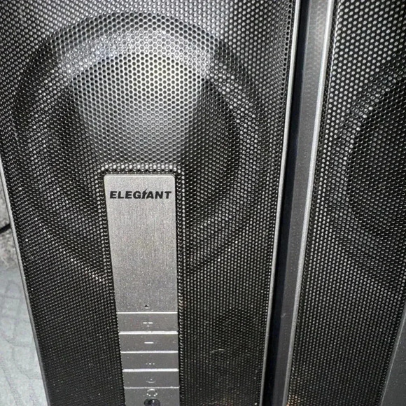 Elegiant SR300 Black 2 Channel Stereo Quality 10W Multimedia Sound PC Speaker - Picture 2 of 6